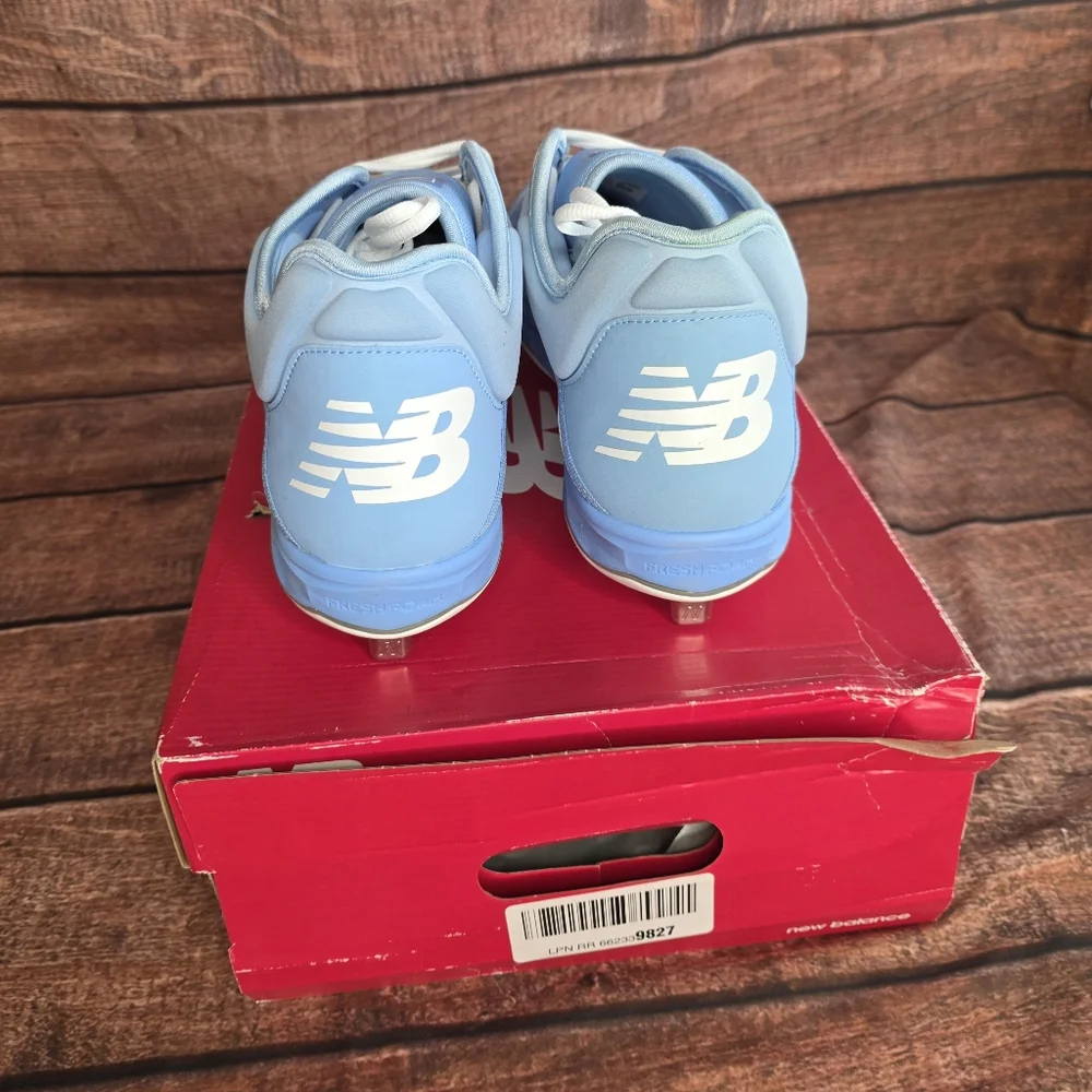New Balance Men's 3000v4 Metal Baseball Cleats Size 16 Blue/White NIB
